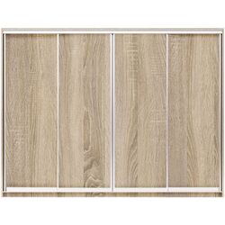 Dulap-cupe Yasen Lyuks 1 240х240х60 Sonoma Oak/Silver (4 usi)