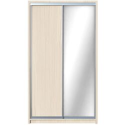 Шкаф-купе Yasen Люкс 2 120х220х60 (Анжелик/Серебро)