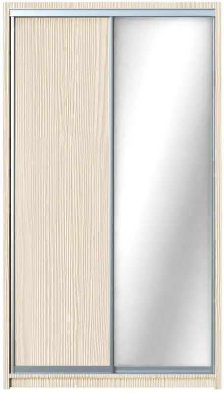 Шкаф-купе Yasen Люкс 2 120х220х60 (Анжелик/Серебро)