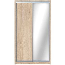 Dulap-cupe Yasen Lyuks 2 120х240х60 (Sonoma Oak/Silver)