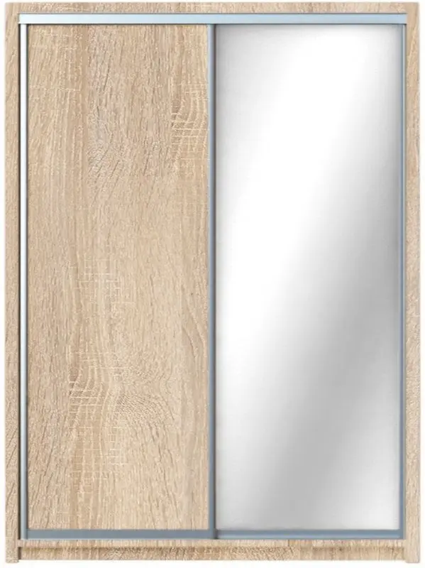 Dulap-cupe Yasen Lyuks 2 160х240х60 (Sonoma Oak/Silver)