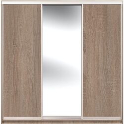 Dulap-cupe Yasen Lyuks 2 180х240х60 (Sonoma Oak Truffle/Silver)