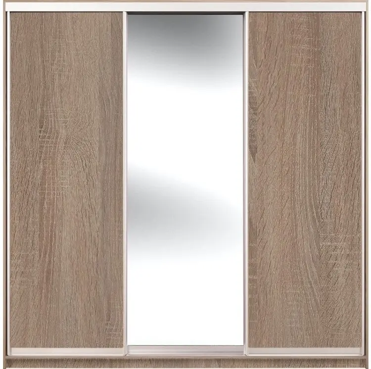 Dulap-cupe Yasen Lyuks 2 180х240х60 (Sonoma Oak Truffle/Silver)