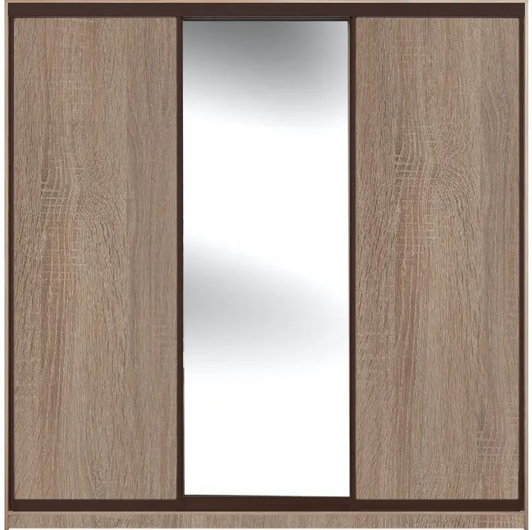Dulap-cupe Yasen Lyuks 2 180х240х60 (Sonoma Oak Truffle/Wenge)