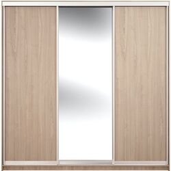Dulap-cupe Yasen Lyuks 2 220х240х60 (Sonoma Oak/Silver)