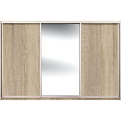 Dulap-cupe Yasen Lyuks 2 240х220х60 (Sonoma Oak/Silver)