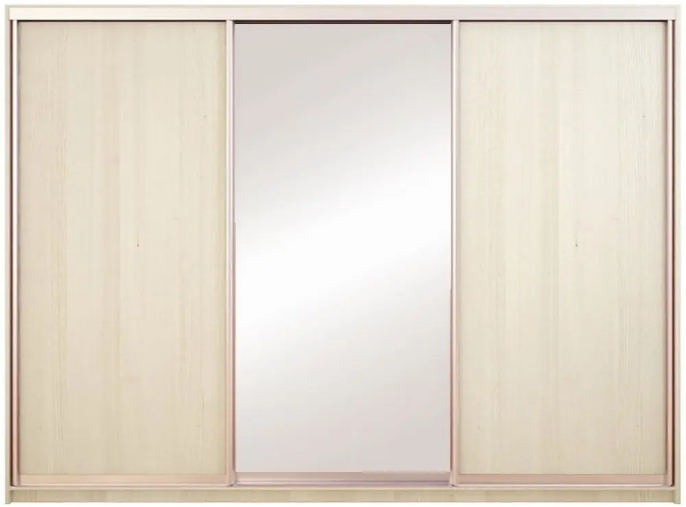 Шкаф-купе Yasen Люкс 2 240х240х60 (Анжелик/Серебро)