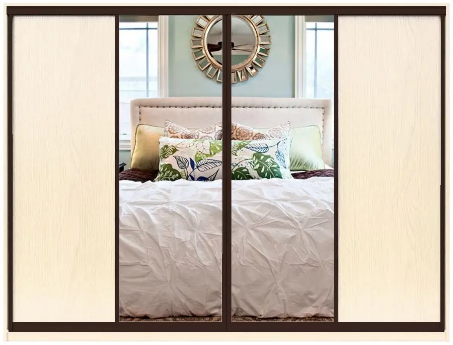 Dulap-cupe Yasen Lyuks 2 240х240х60 Angelique/Wenge (4 usi)