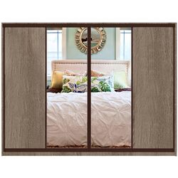Dulap-cupe Yasen Lyuks 2 240х240х60 Sonoma Oak Truffle/Wenge (4 usi)