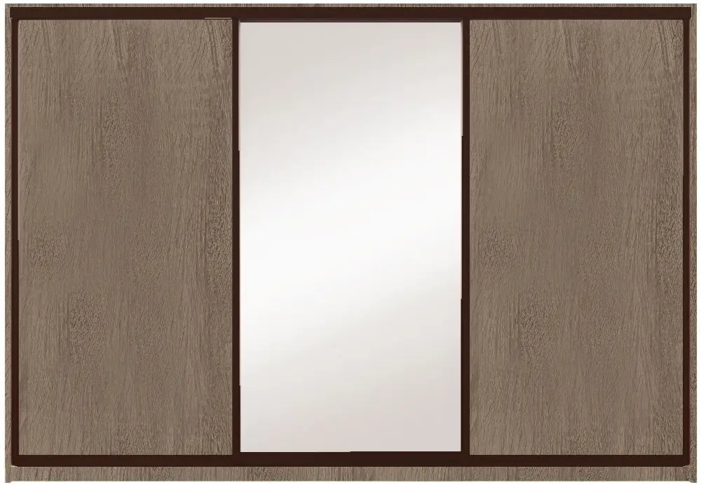 Dulap-cupe Yasen Lyuks 2 240х240х60 (Sonoma Oak Truffle/Wenge)