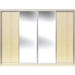 Dulap-cupe Yasen Lyuks 2 240х220х60 Angelique/Silver (4 usi)