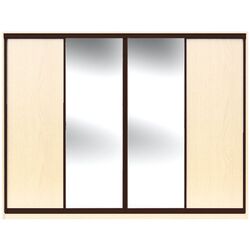 Dulap-cupe Yasen Lyuks 2 240х220х60 Angelique/Wenge (4 usi)