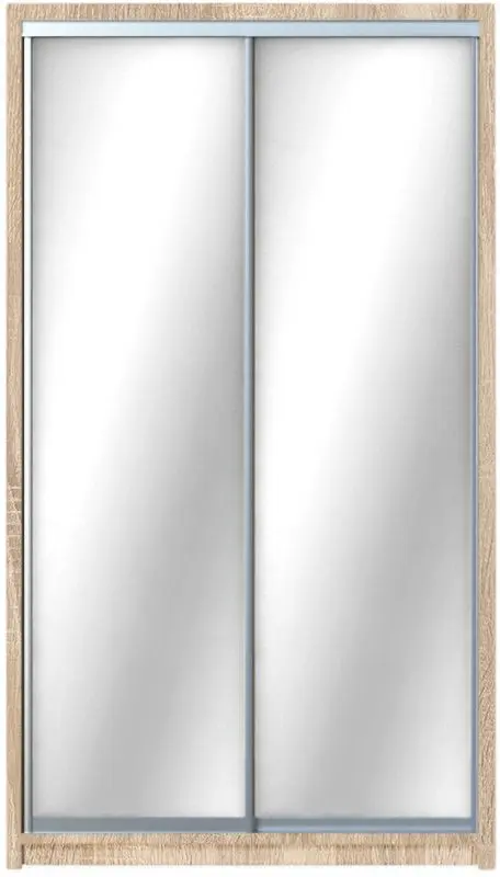 Dulap-cupe Yasen Lyuks 3 150х240х60 (Sonoma Oak/Silver)