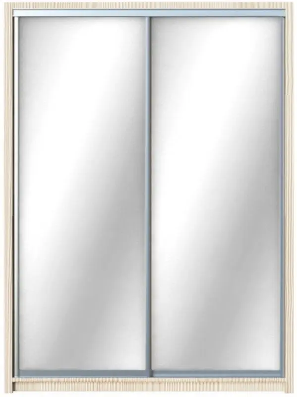 Шкаф-купе Yasen Люкс 3 160х220х60 (Анжелик/Серебро)