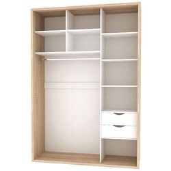 Dulap-cupe Yasen Lyuks 3 160х240х60 (Angelique/Silver) Thumb