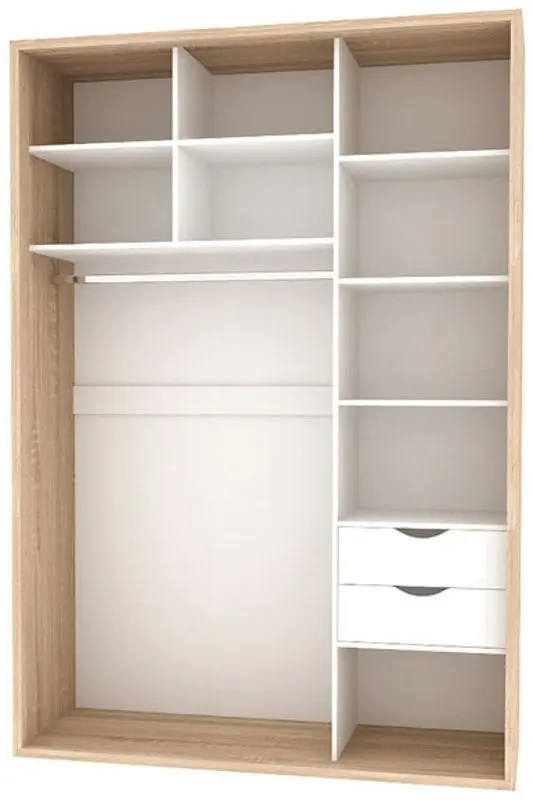 Dulap-cupe Yasen Lyuks 3 160х240х60 (Angelique/Silver) - 2