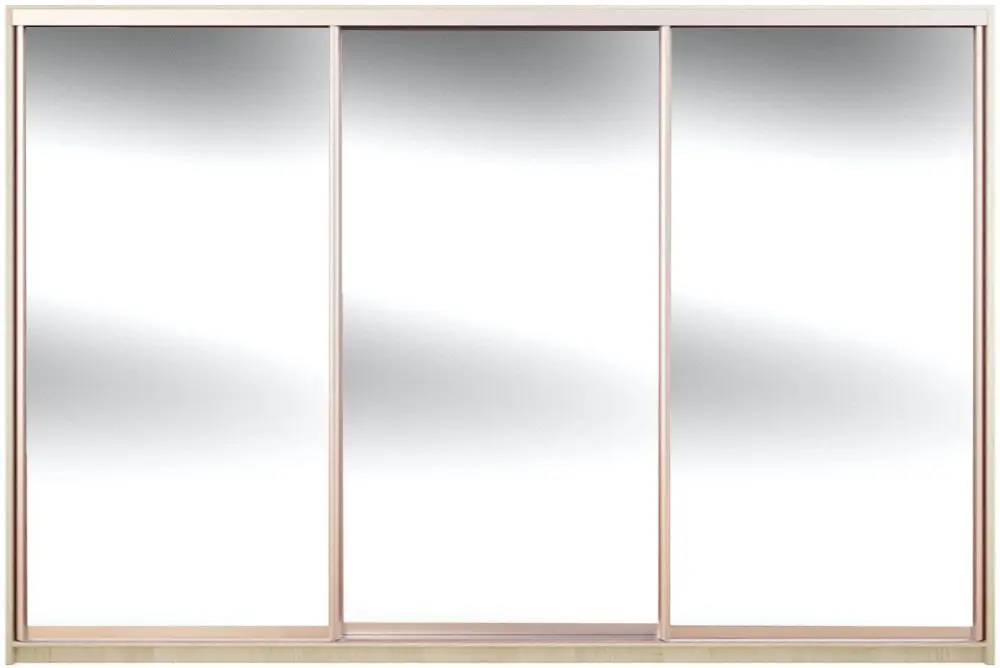 Шкаф-купе Yasen Люкс 3 240х220х60 (Анжелик/Серебро)