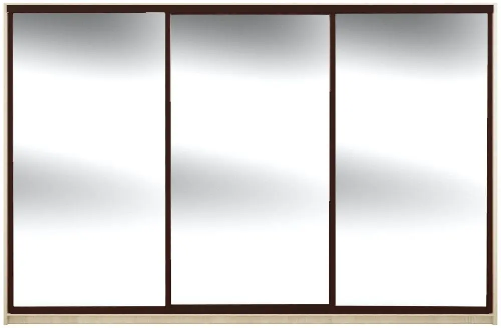 Шкаф-купе Yasen Люкс 3 240х220х60 (Анжелик/Венге)