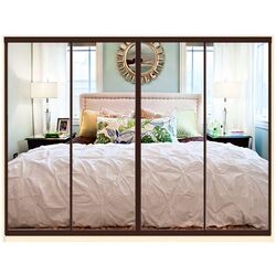 Шкаф-купе Yasen Люкс 3 240х240х60 Анжелик/Венге (4 двери)