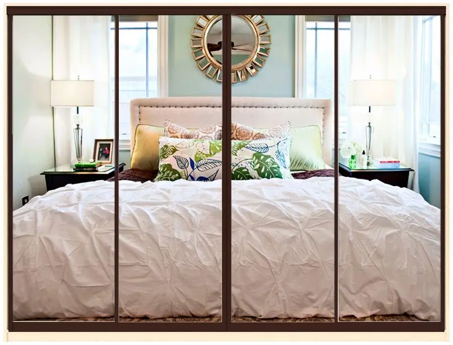 Шкаф-купе Yasen Люкс 3 240х240х60 Анжелик/Венге (4 двери)