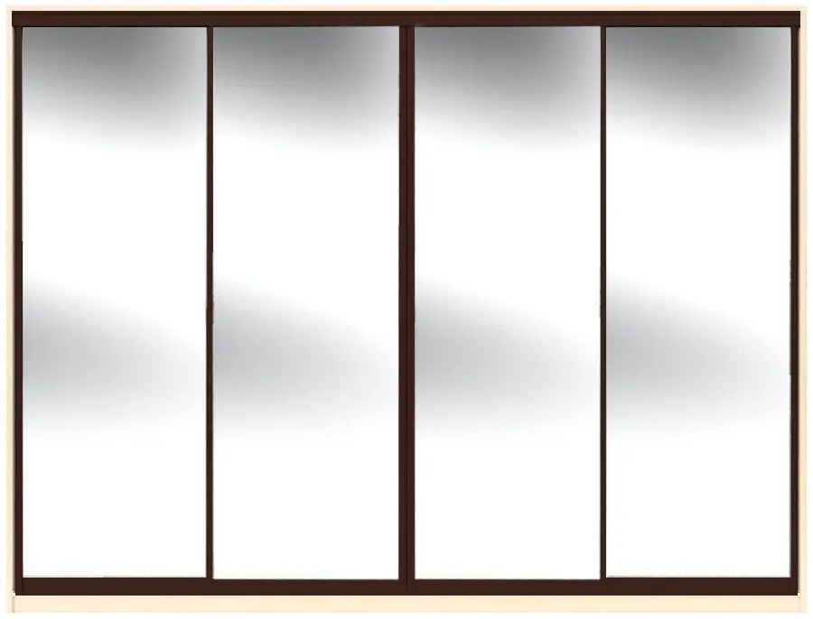 Dulap-cupe Yasen Lyuks 3 240х220х60 Angelique/Wenge (4 usi)