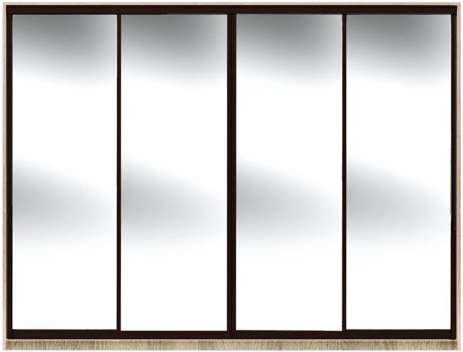 Dulap-cupe Yasen Lyuks 3 240х240х60 Sonoma Oak/Wenge (4 usi)