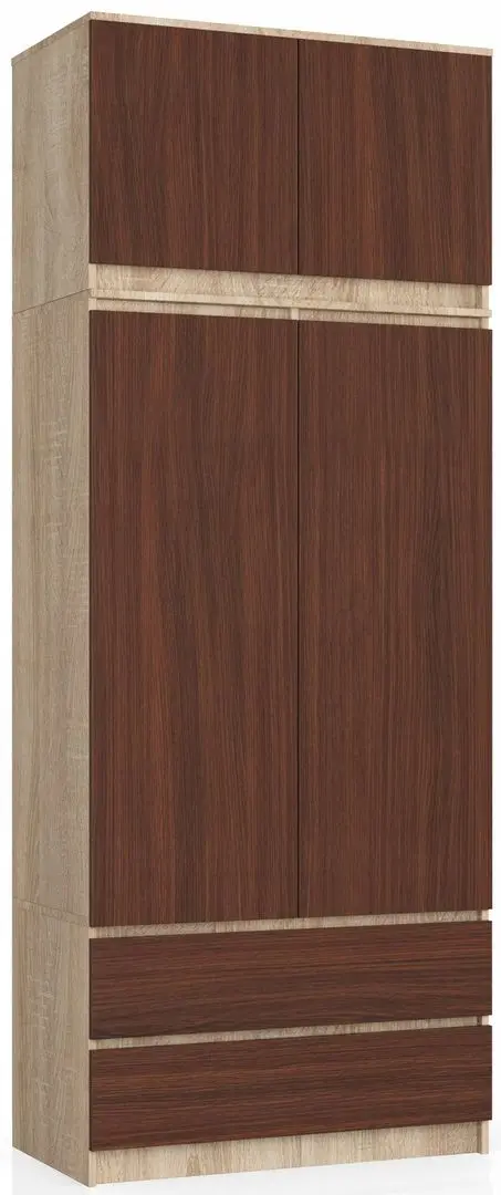 Антресоль Akord S90 2D2SZ (Sonoma Oak/Wenge)