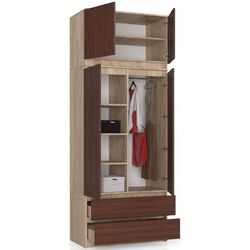 Антресоль Akord S90 2D2SZ (Sonoma Oak/Wenge) Thumb