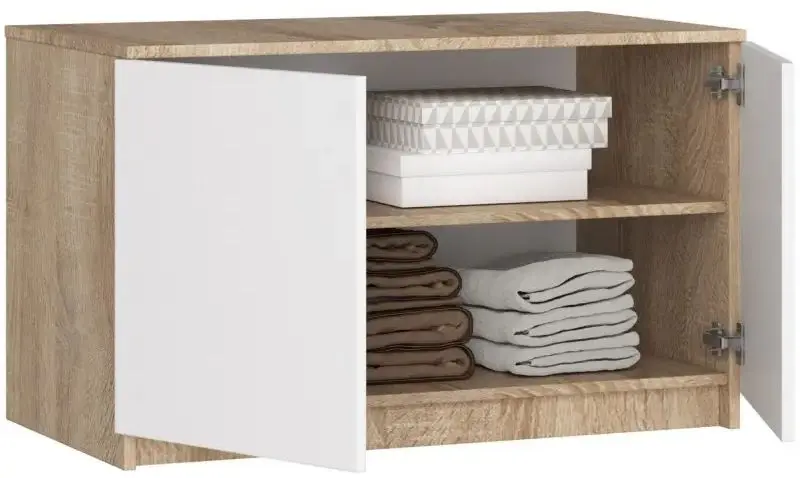 Mezanin Akord S90 2D2SZ (Sonoma Oak/White)