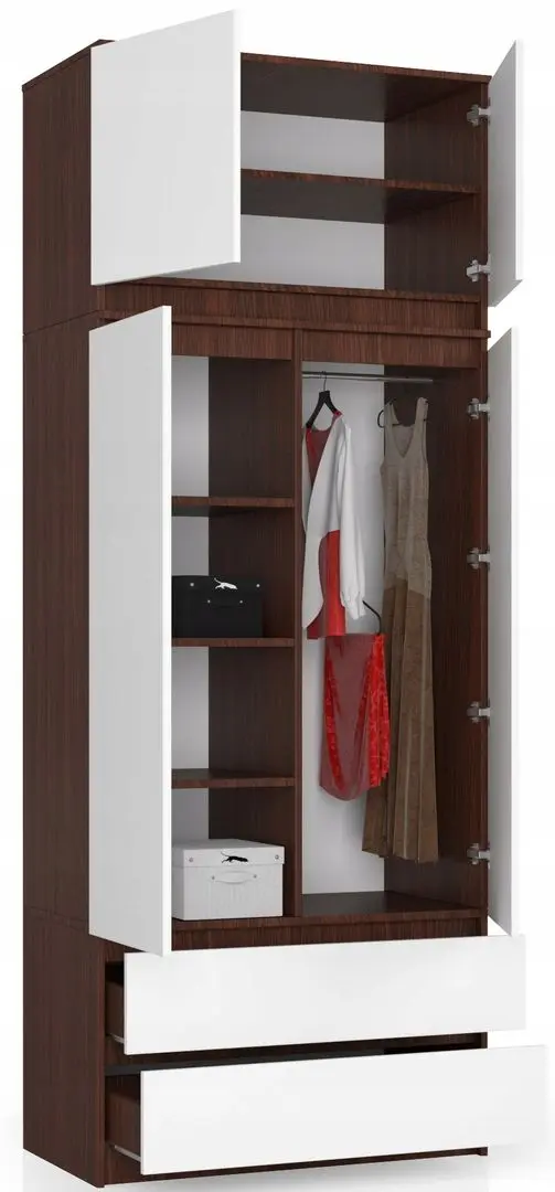 Антресоль Akord S90 2D2SZ (Wenge/White)