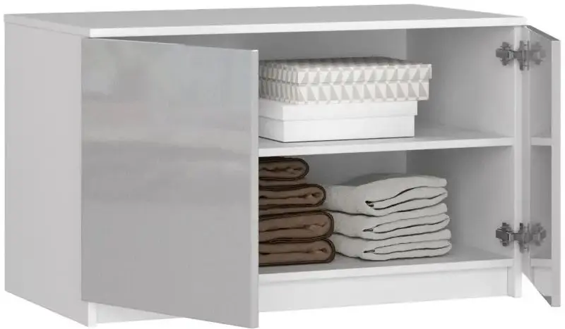 Антресоль Akord S90 2D2SZ (White/Metallic Gloss)