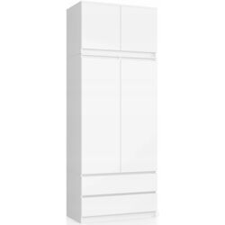 Mezanin Akord S90 2D2SZ (White/Sonoma Oak) Thumb