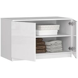 Mezanin Akord S90 2D2SZ (White/White Gloss) Thumb