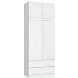 Mezanin Akord S90 2D2SZ (White/White Gloss) Thumb