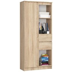 Шкаф Akord R15 R80 1D2SZ (Sonoma Oak)