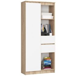 Шкаф Akord R15 R80 1D2SZ (Sonoma Oak/White)