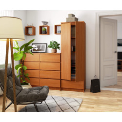 Шкаф Akord R60 1SZ 2D (Alder) Thumb