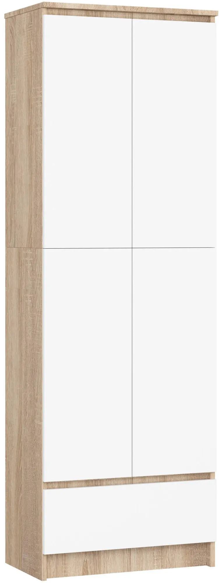 Dulap Akord R60 1SZ 2D (Sonoma Oak/White)