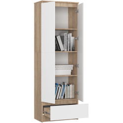 Dulap Akord R60 1SZ 2D (Sonoma Oak/White) Thumb
