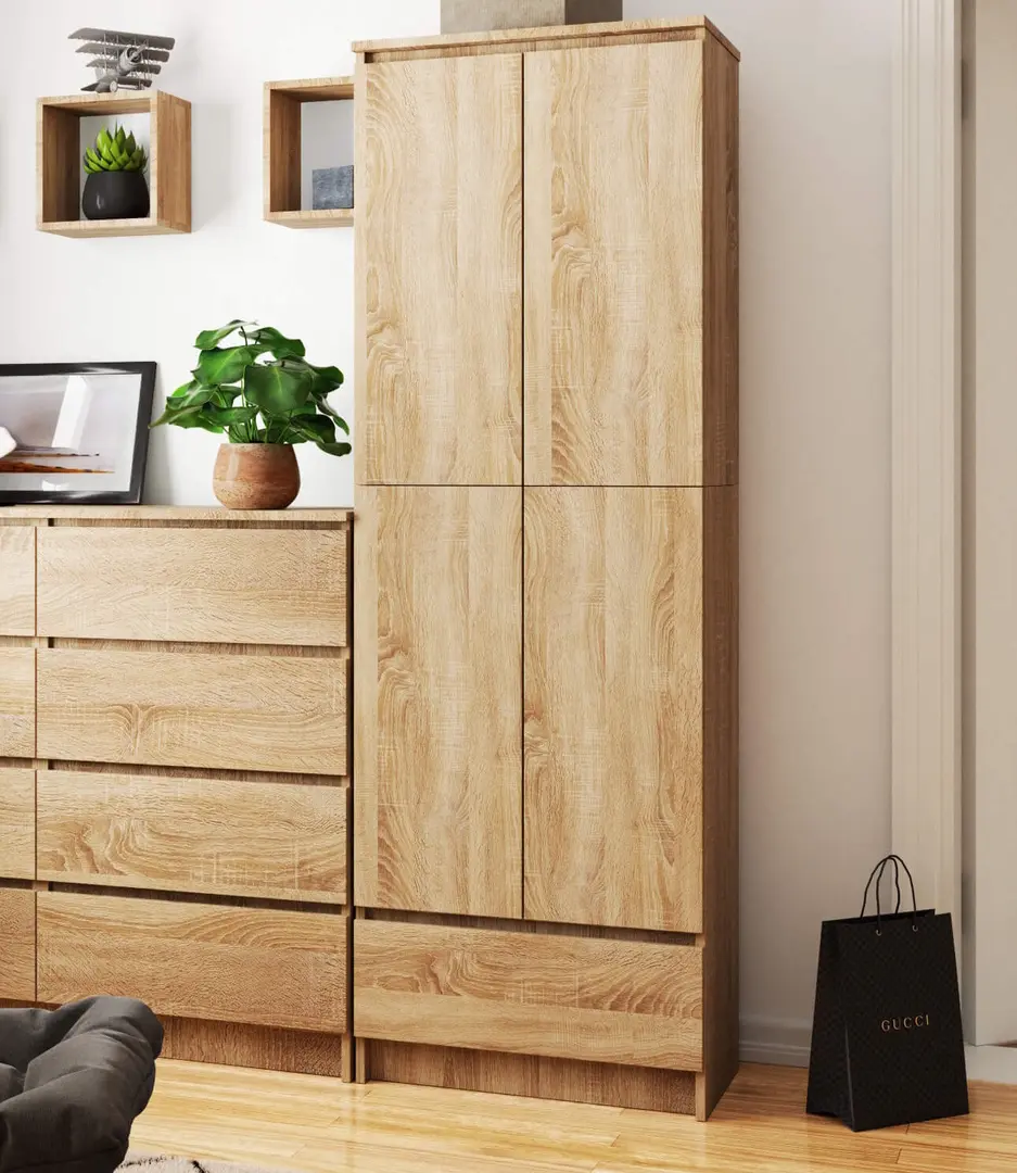 Шкаф Akord R60 1SZ 2D (Sonoma Oak)