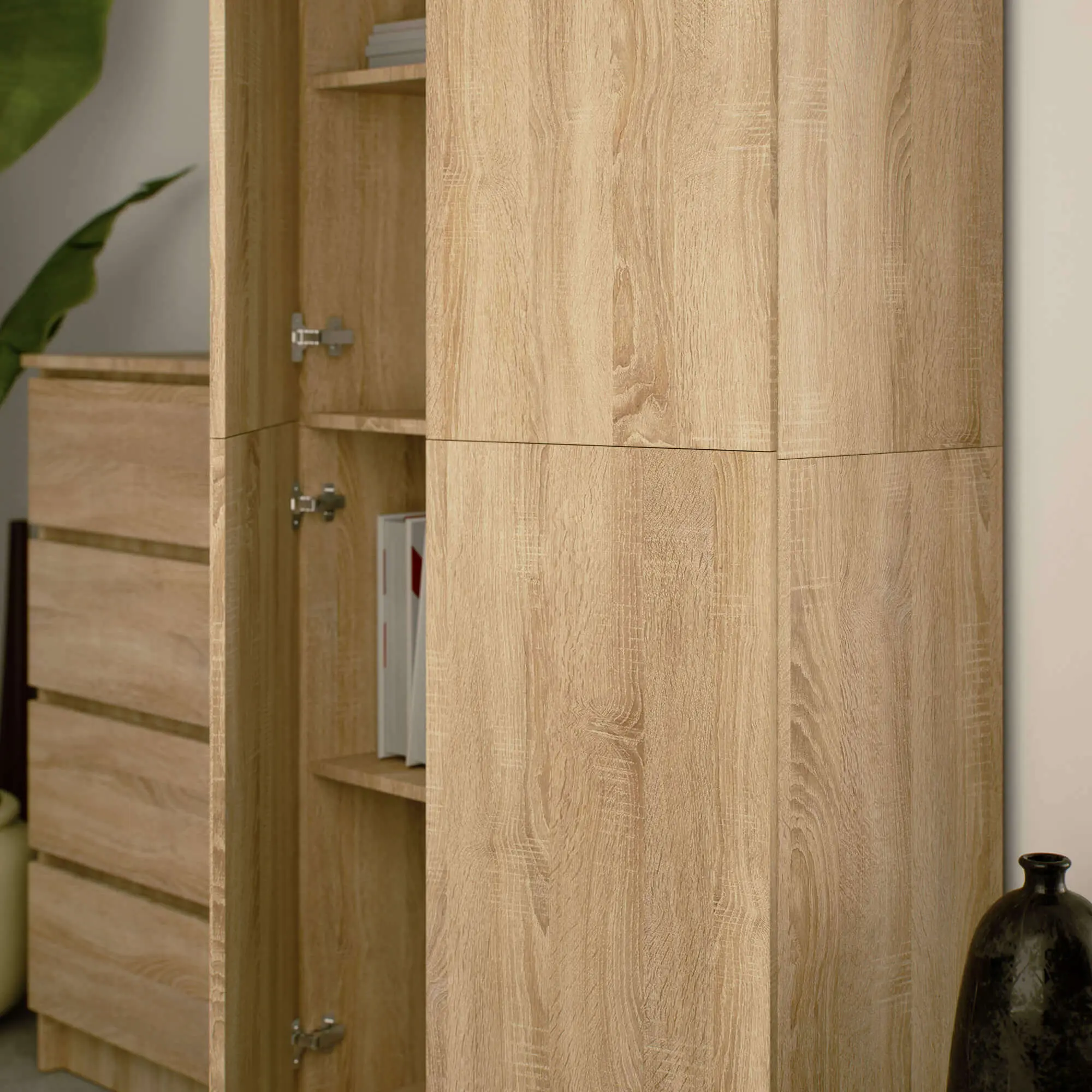 Dulap Akord R80 2D 8P (Sonoma Oak)