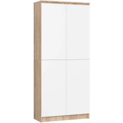 Шкаф Akord R80 2D 8P (Sonoma Oak/White) Thumb