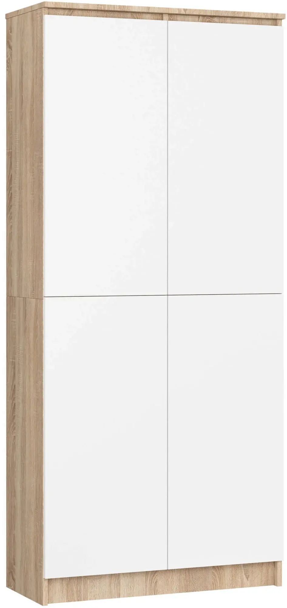 Шкаф Akord R80 2D 8P (Sonoma Oak/White)