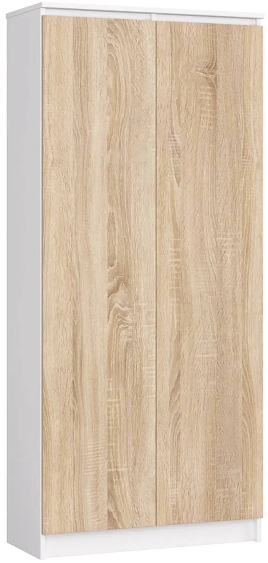 Шкаф Akord R80 2D 8P (White/Sonoma Oak)