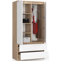 Шкаф Akord S90 2D2SZ (Sonoma Oak/White) Thumb