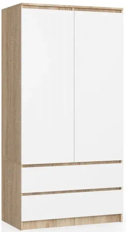 Шкаф Akord S90 2D2SZ (Sonoma Oak/White)