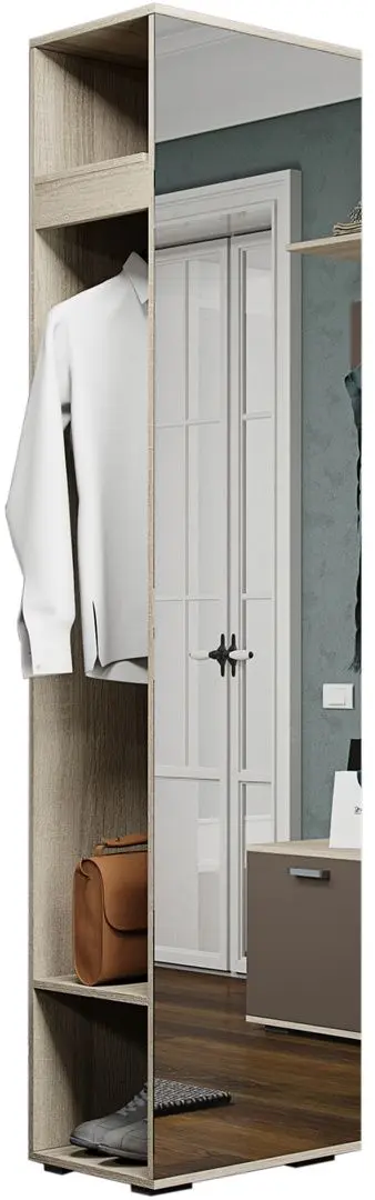 Dulap cu oglinda Астрид-Мебель Briz-3 (Sonoma Oak)