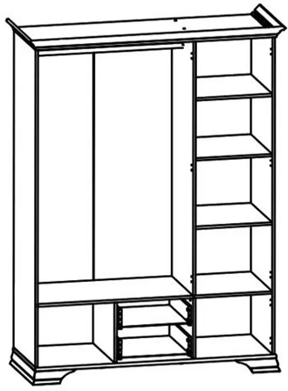 Dulap Gerbor Kentuki SZF5D2S (White)