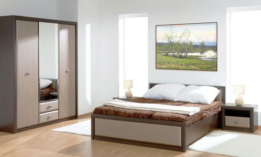 Шкаф BRW Koen SZF3D2S (Венге/Штрокс Темный)