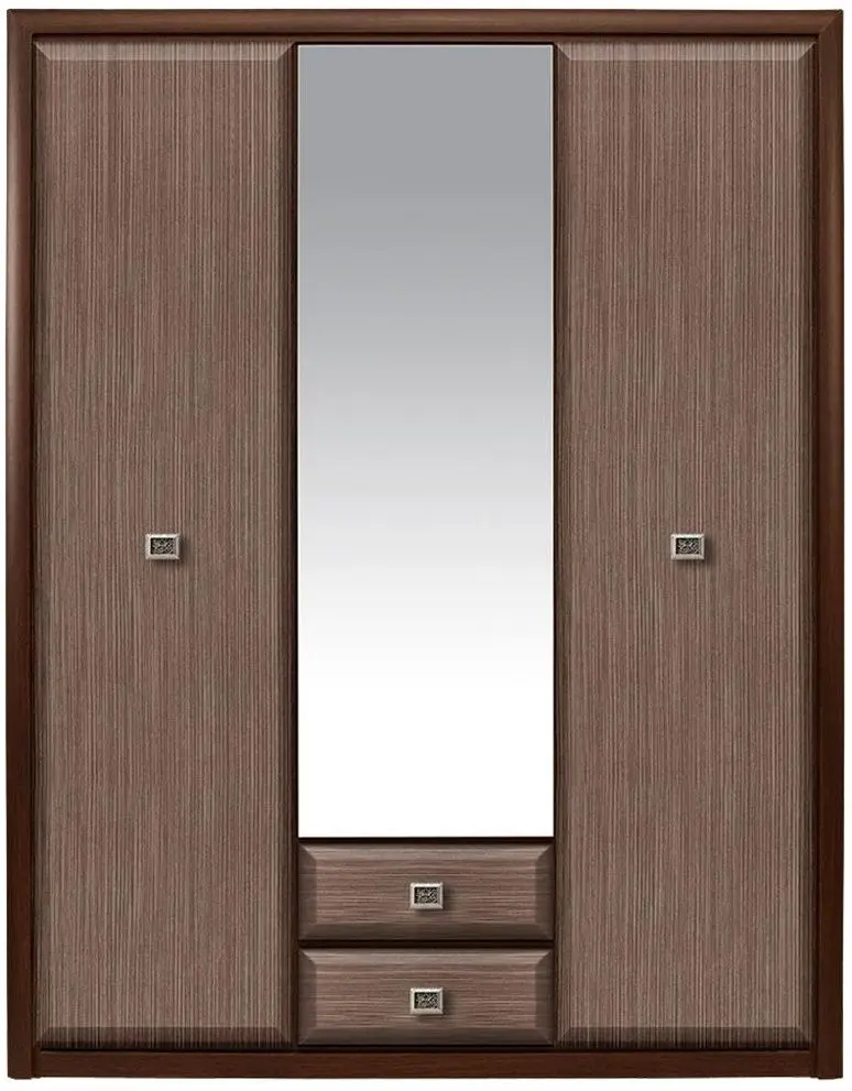 Шкаф BRW Koen SZF3D2S (Венге/Штрокс Темный)